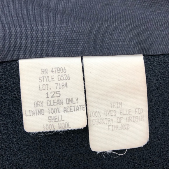 80’s does 40s Vintage Wasp Waist Black Blazer Jacket 100% Wool - Picture 6 of 15